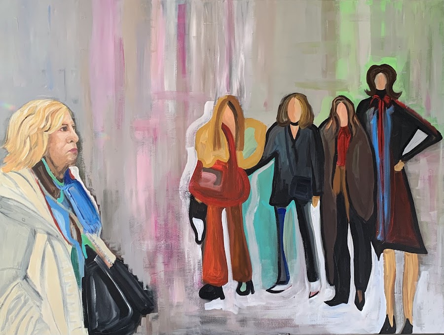 mirror — Acrylic on canvas · 90×120 cm